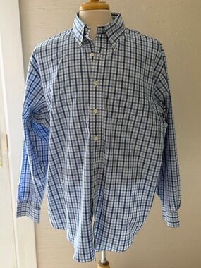 Brooks Bothers Men’s Traditional Fit Box Check Button-Down Non-Iron Size XL